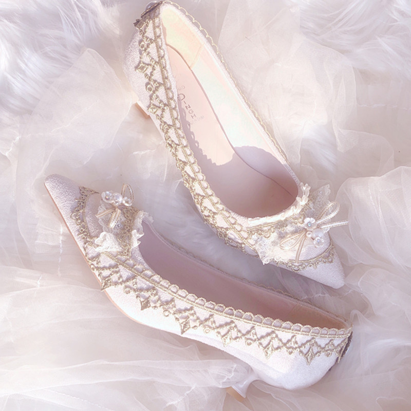 Court Heel Pointed - Lolita Gaya Pengadilan Hak Tinggi Menunjuk