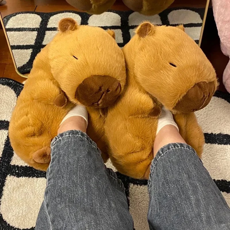 Women Shoes For Winter - Novelty sandal capybara uniseks, sepatu selop