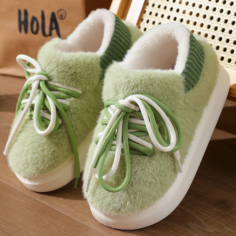 Women Shoes For Winter - Sandal Rumah Bulu Halus Model Stereoskopik