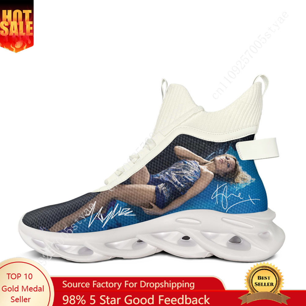 Women'S Shoes Running Sports - Kylie Minogue High Top Flats Sneakers