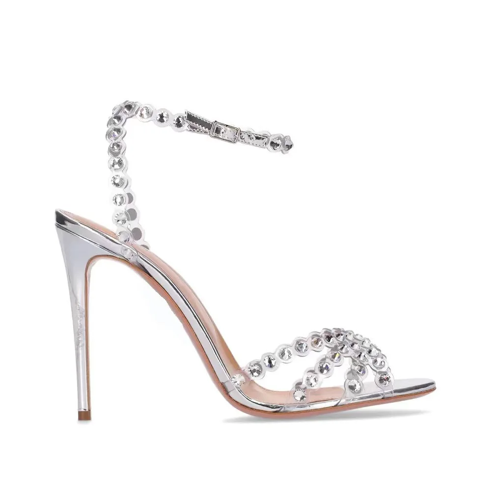 Jelly Sandal Women - Sandal Jelly Diamond Heels Perak Plus
