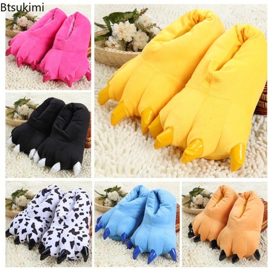 Women Shoes For Winter - Sandal Rumah Bulu Lembut Hangat Musim