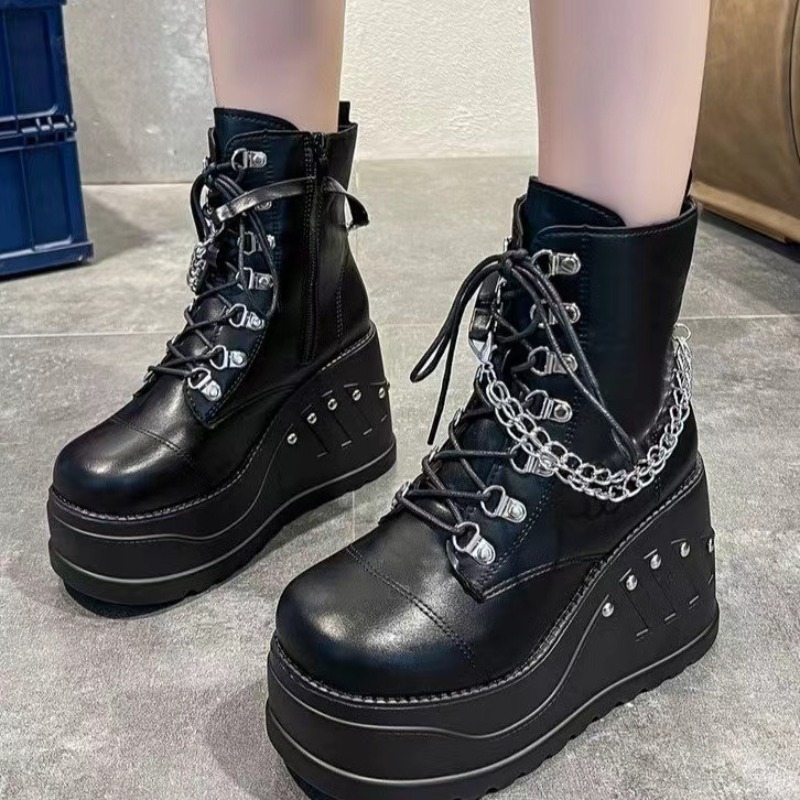 Women Shoes Ksa - Sepatu Boots Wanita Model Gothic Baru