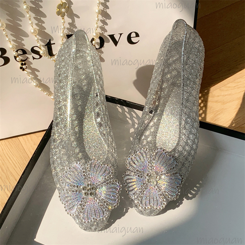 Sepatu Jelly Kristal Baru Sand - Jelly Sandal Women ulasan dan harga