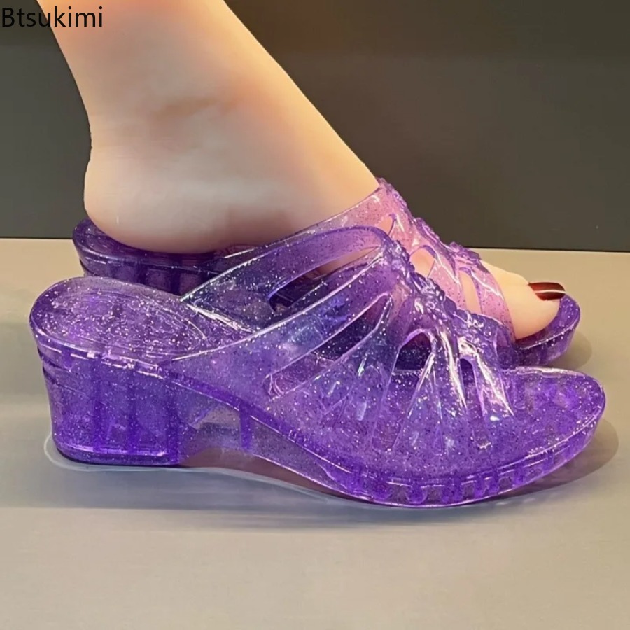 Sandal Wedges Wanita Musim Pan - Jelly Sandal Women ulasan dan harga