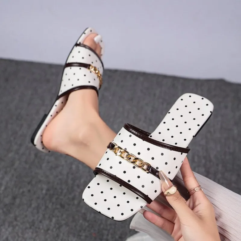 Sandal Selop Wanita Model Kota - Gold Chain Sandal ulasan dan harga
