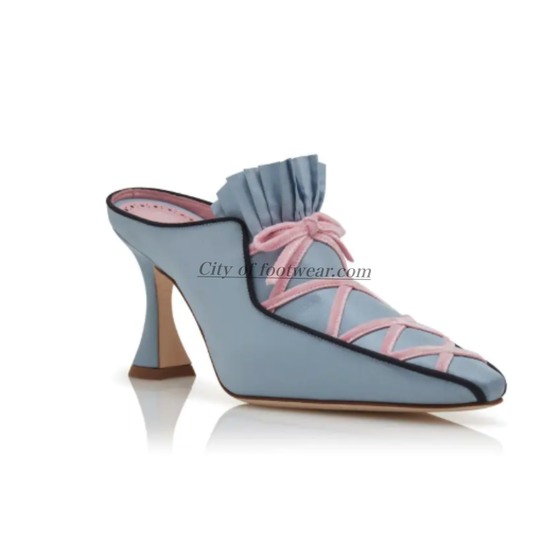 Sepatu hak tinggi sutra wanita - Women'S Shoes Navy Blue ulasan dan harga
