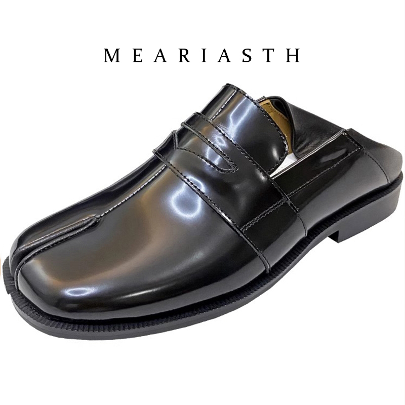 Sepatu Tabi Hitam Split Toe Ba - Women'S Shoes Loafers Black ulasan dan harga
