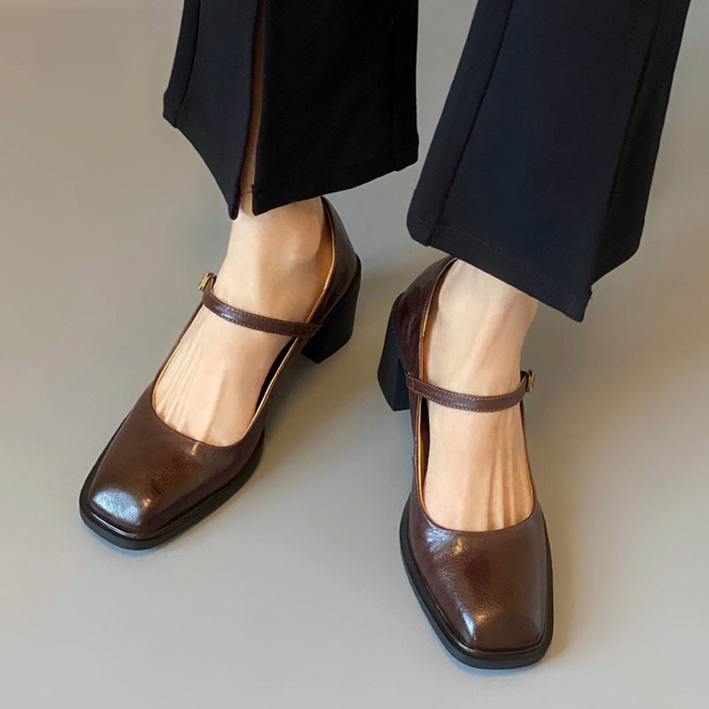 Sepatu Pantofel Retro Sepatu M - Women'S Shoes Loafers Black ulasan dan harga