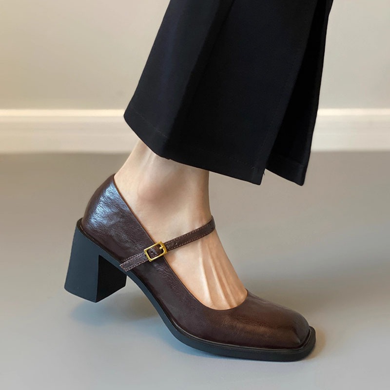 Sepatu Pantofel Retro Sepatu M - Women'S Shoes Loafers Black ulasan dan harga