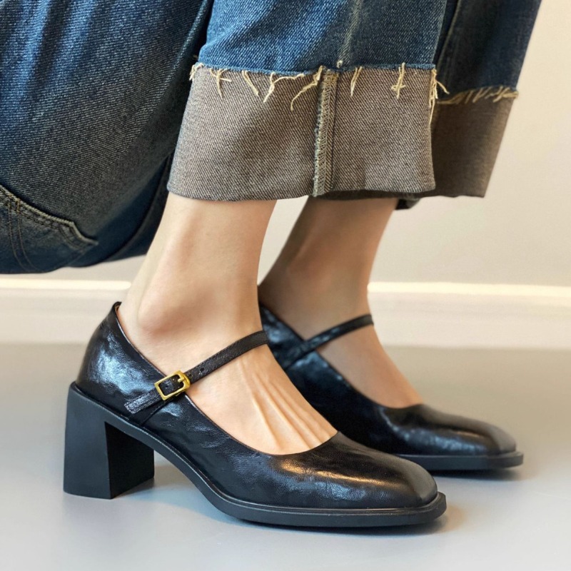 Sepatu Pantofel Retro Sepatu M - Women'S Shoes Loafers Black ulasan dan harga