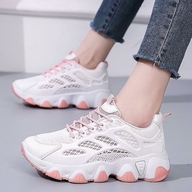 Sepatu kets tebal jaring bersi - Women'S Shoes Running Sports ulasan dan harga