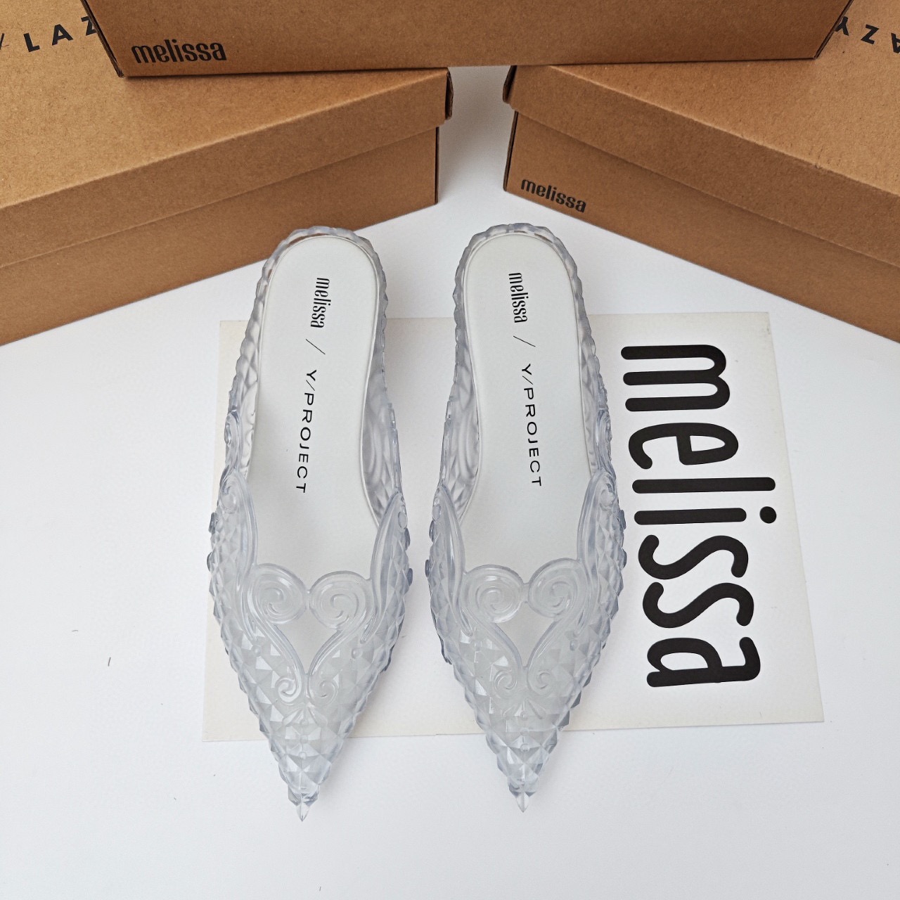 Mini Melissa Court Sepatu Slip - Court Heel Pointed ulasan dan harga