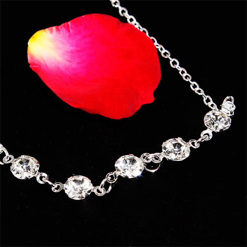 Gelang Kaki Kristal Emas Perak - Gold Chain Sandal ulasan dan harga