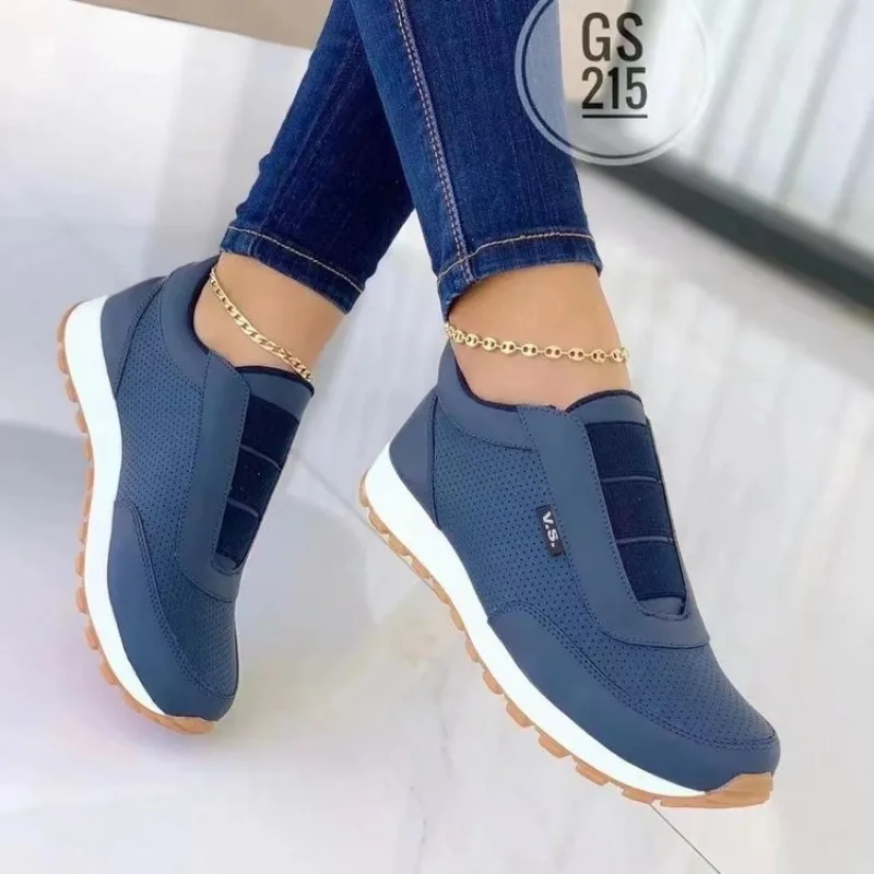 Sepatu Slip On Kasual Wanita S - Women'S Shoes Navy Blue ulasan dan harga