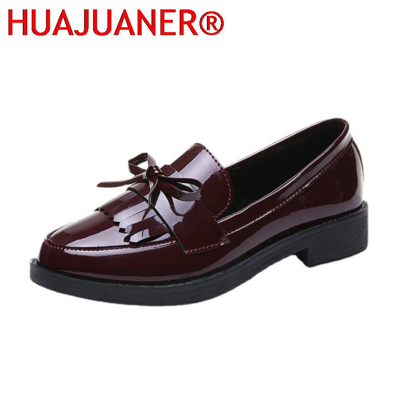 Sepatu Loafer Wanita Kulit Pat - Women'S Shoes Loafers Black ulasan dan harga