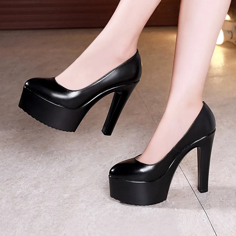 Sepatu Platform Catwalk Ukuran - Court Heel Pointed ulasan dan harga