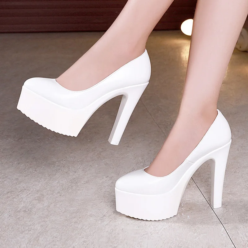 Sepatu Platform Catwalk Ukuran - Court Heel Pointed ulasan dan harga