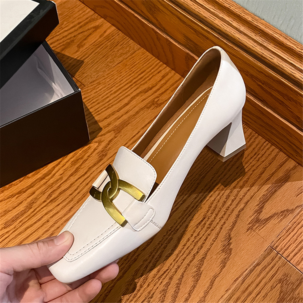 Sepatu Loafer Kulit Asli Baru  - Women'S Shoes Loafers Black ulasan dan harga