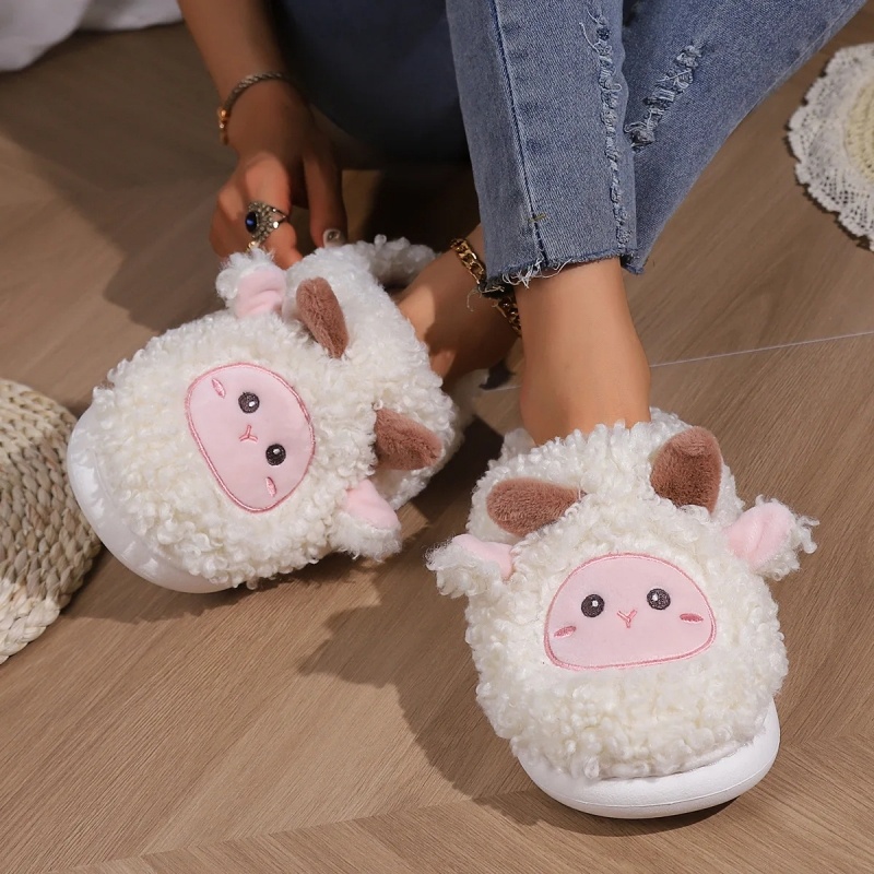 Sandal Rumah Bulu Domba Lucu M - Women Shoes Size To Men ulasan dan harga