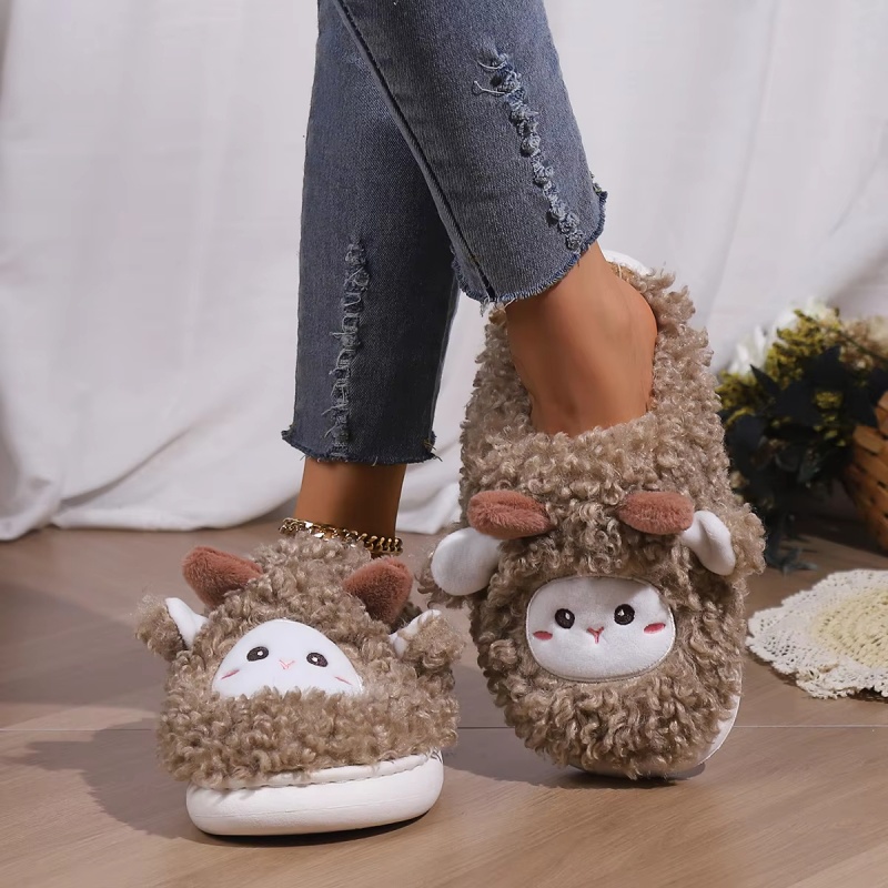Sandal Rumah Bulu Domba Lucu M - Women Shoes Size To Men ulasan dan harga