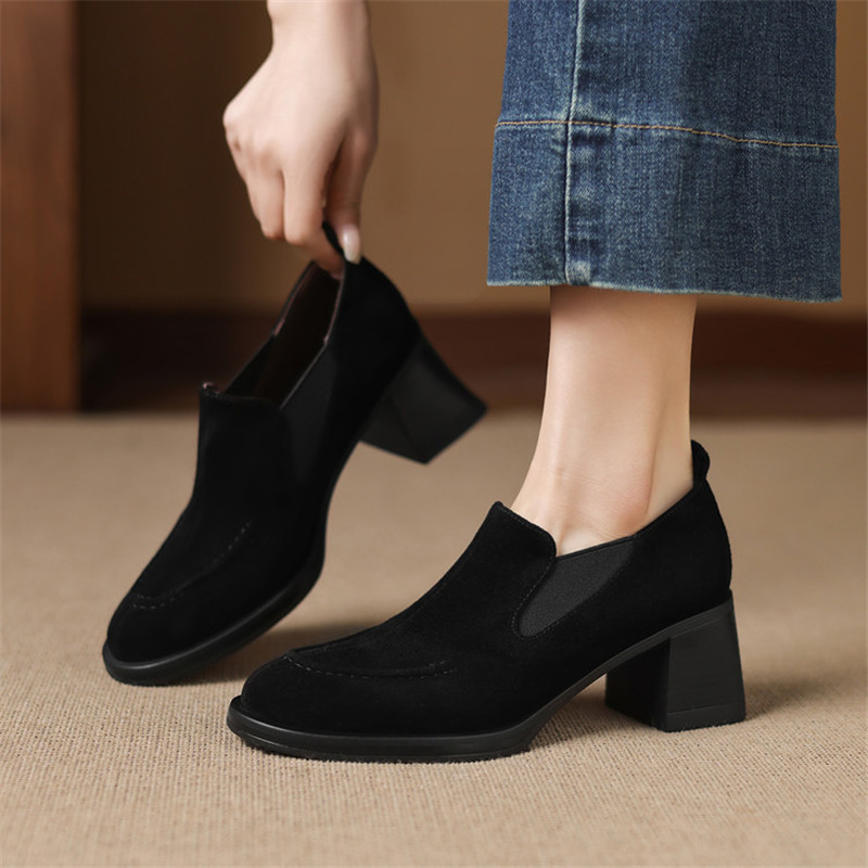 Sepatu Wanita Suede Domba Musi - Women'S Shoes Navy Blue ulasan dan harga