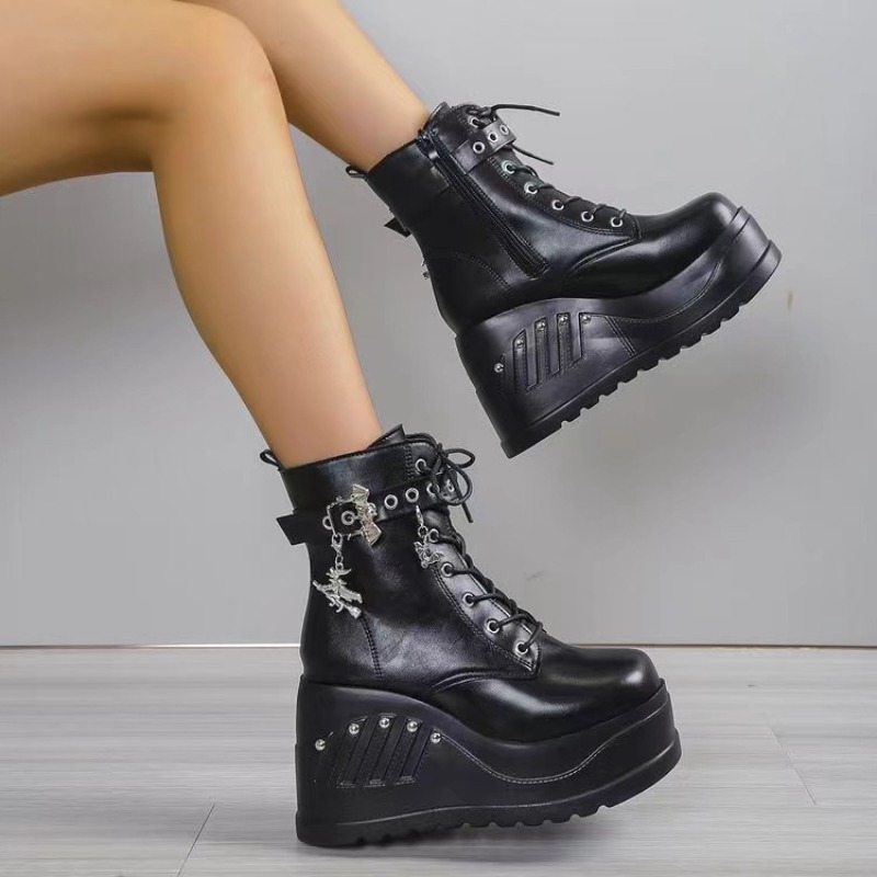 Sepatu Boots Wanita Model Goth - Women Shoes Ksa ulasan dan harga