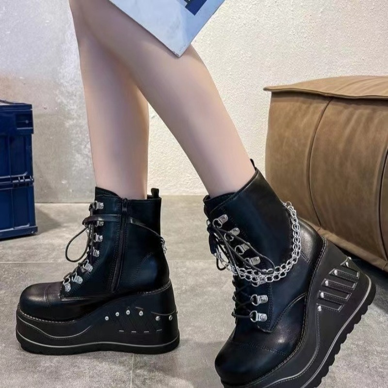 Sepatu Boots Wanita Model Goth - Women Shoes Ksa ulasan dan harga